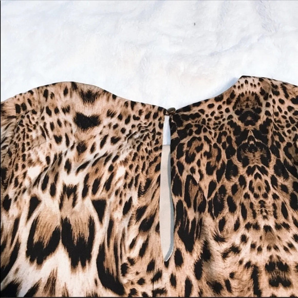 Everly Tiger Animal Print Tent Long Sleeve Dress S - Picture 7 of 10